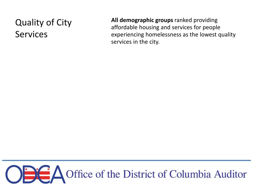 all demographic groups ranked providing
