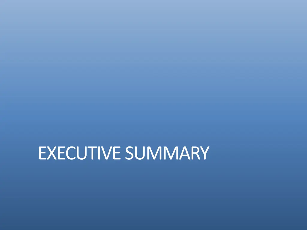 executive summary