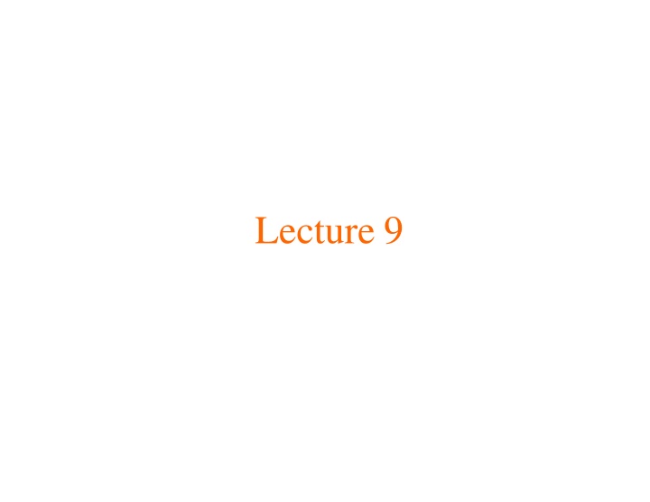 lecture 9