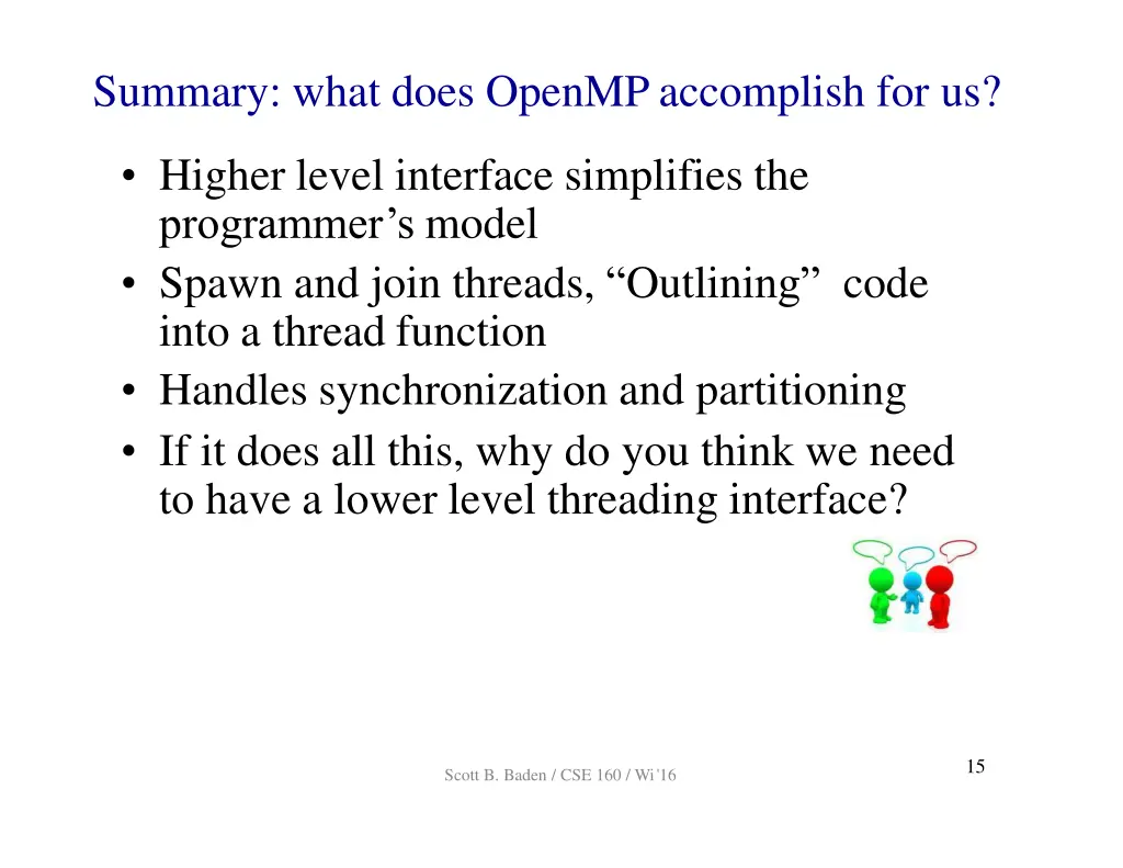 summary what does openmp accomplish for us