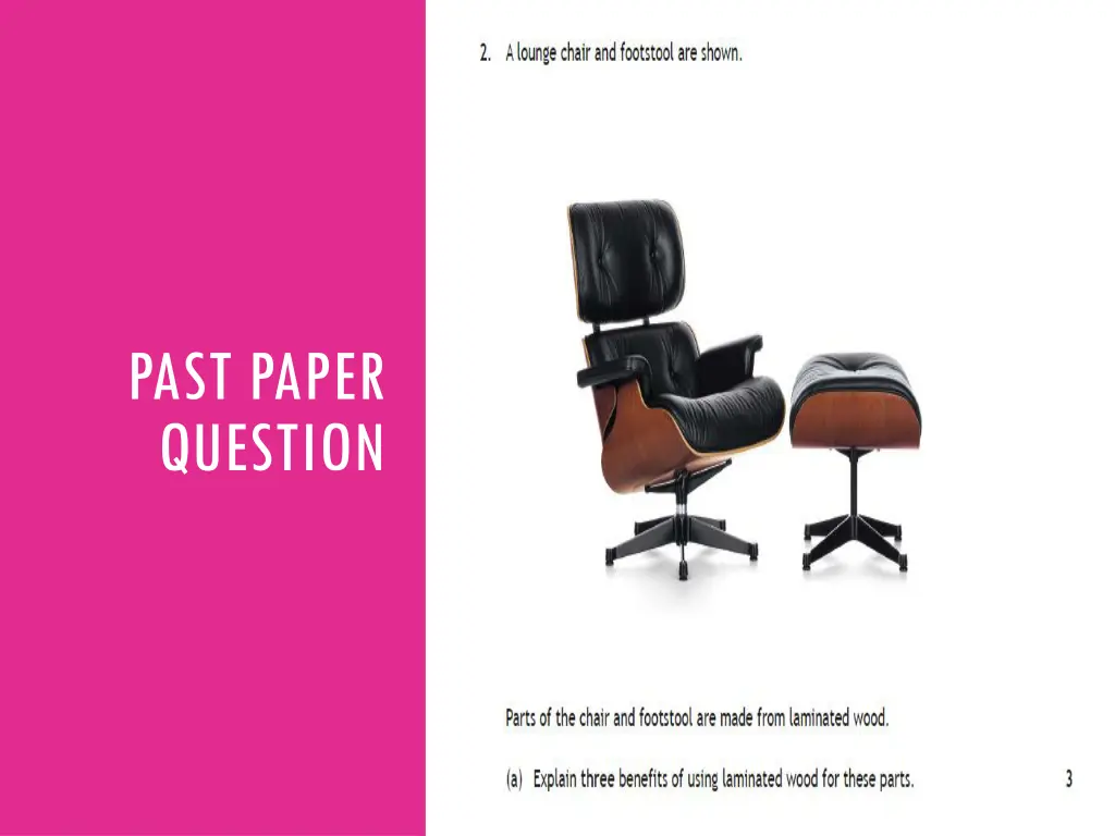 past paper question