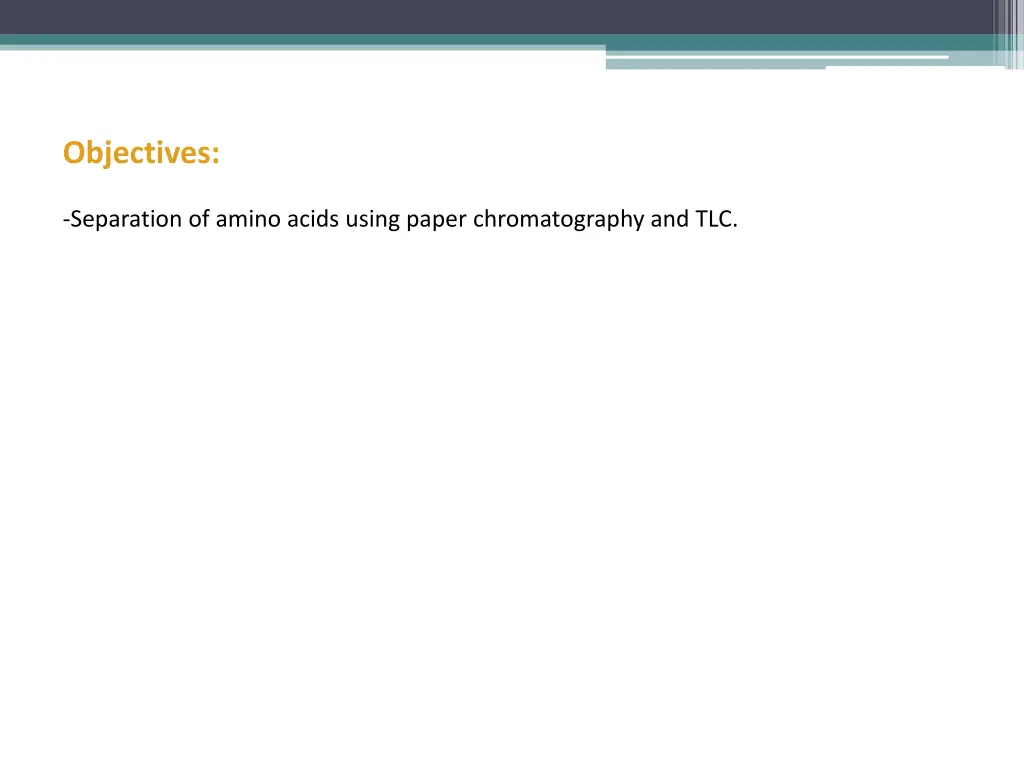objectives