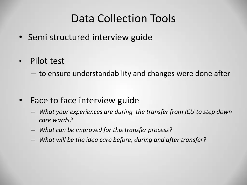 data collection tools