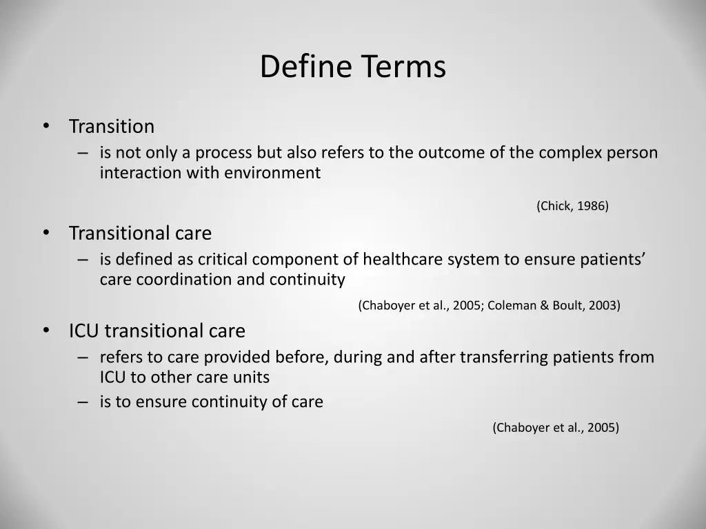 define terms