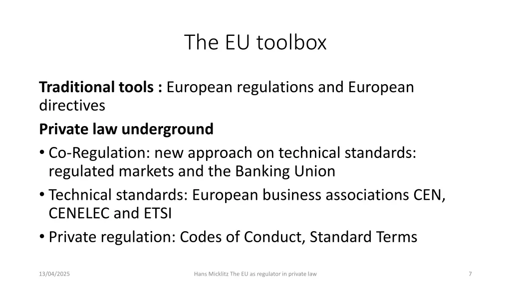 the eu toolbox