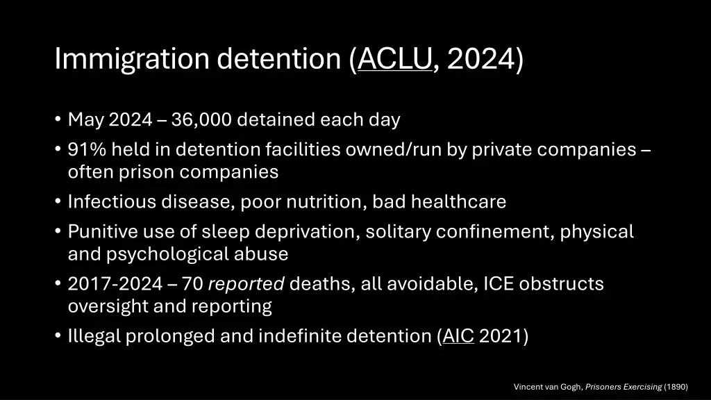 immigration detention aclu 2024