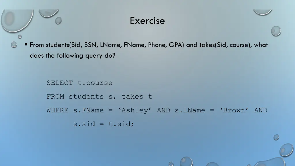 exercise 2