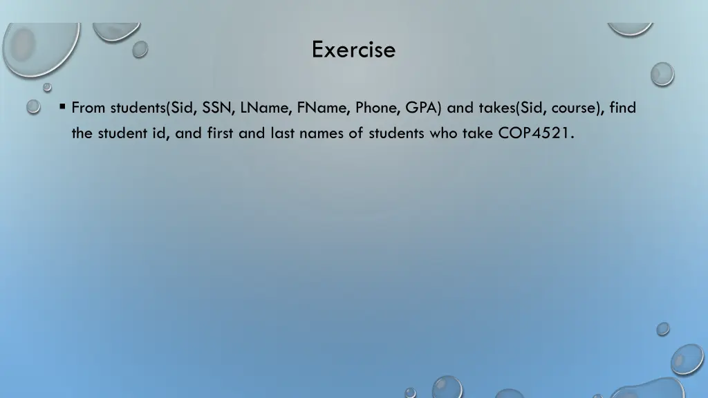 exercise 3
