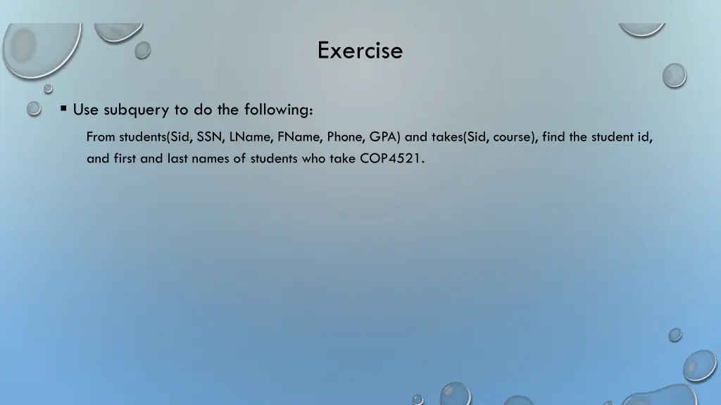 exercise 4
