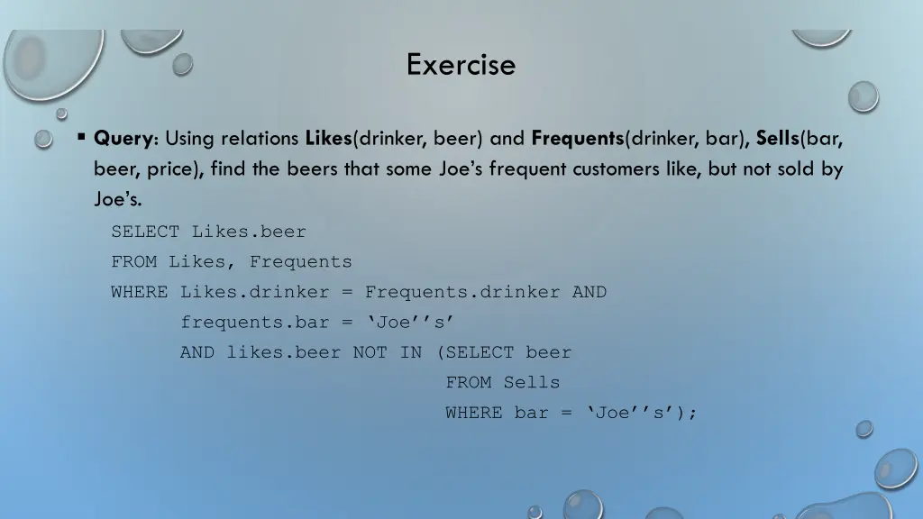 exercise 6