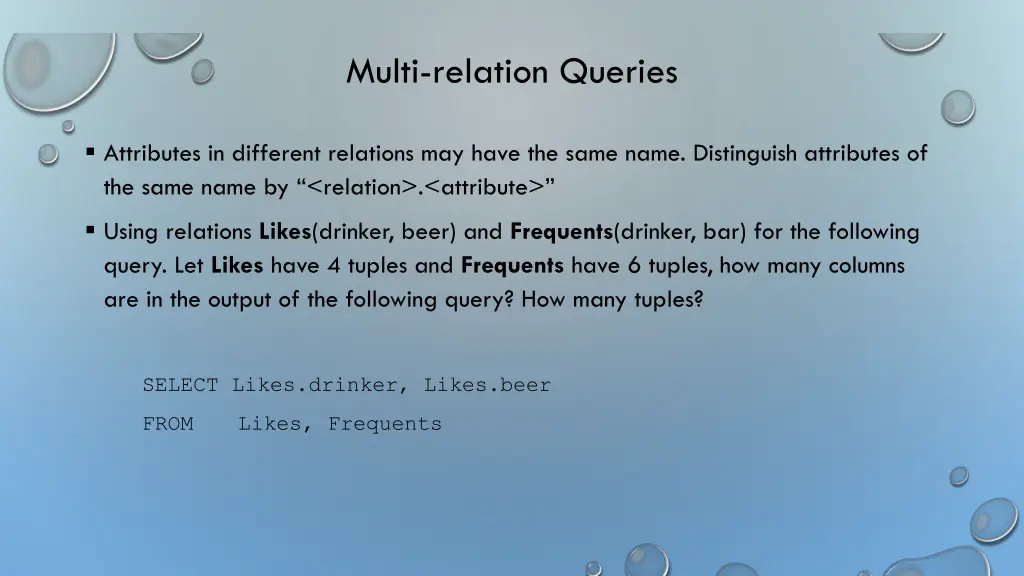 multi relation queries 1