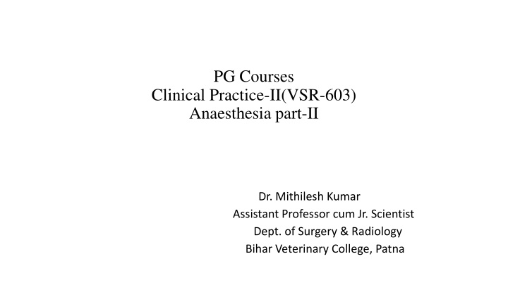 pg courses