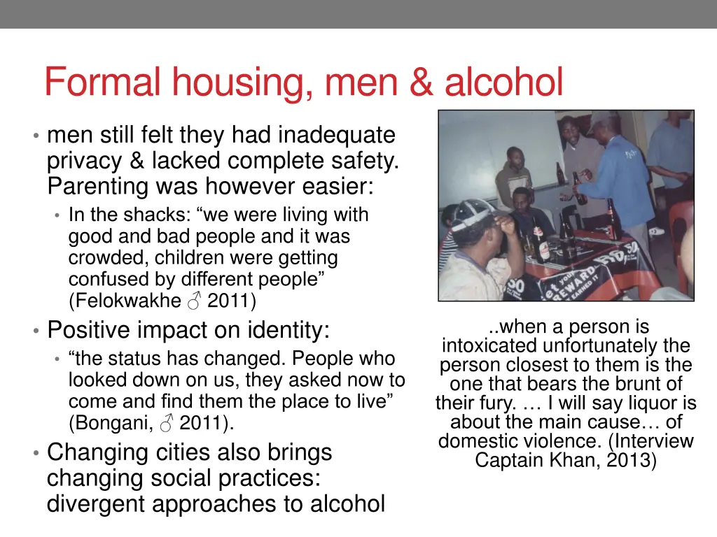 formal housing men alcohol