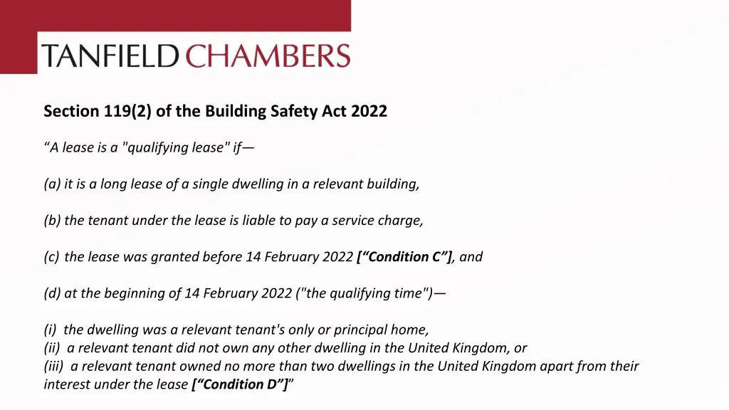 section 119 2 of the building safety act 2022