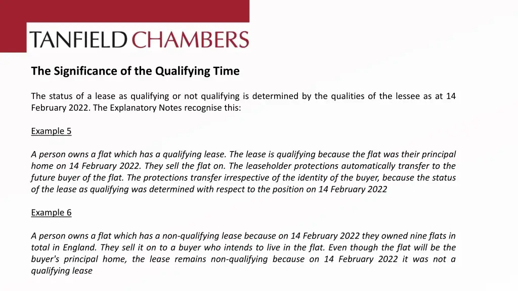 the significance of the qualifying time