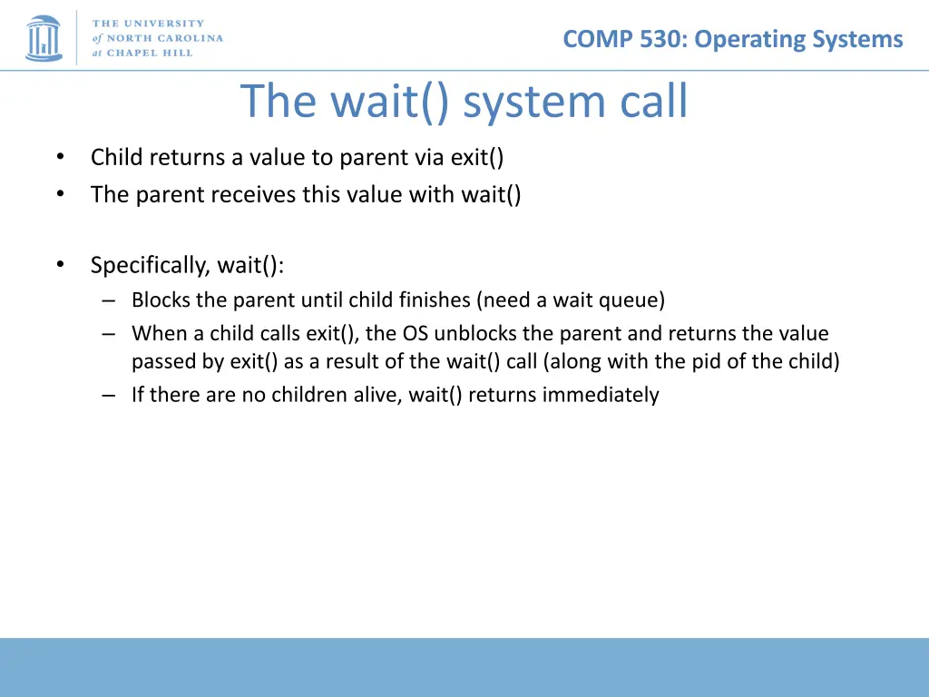 comp 530 operating systems 19