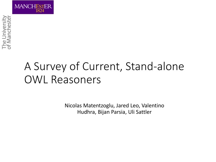 a survey of current stand alone owl reasoners