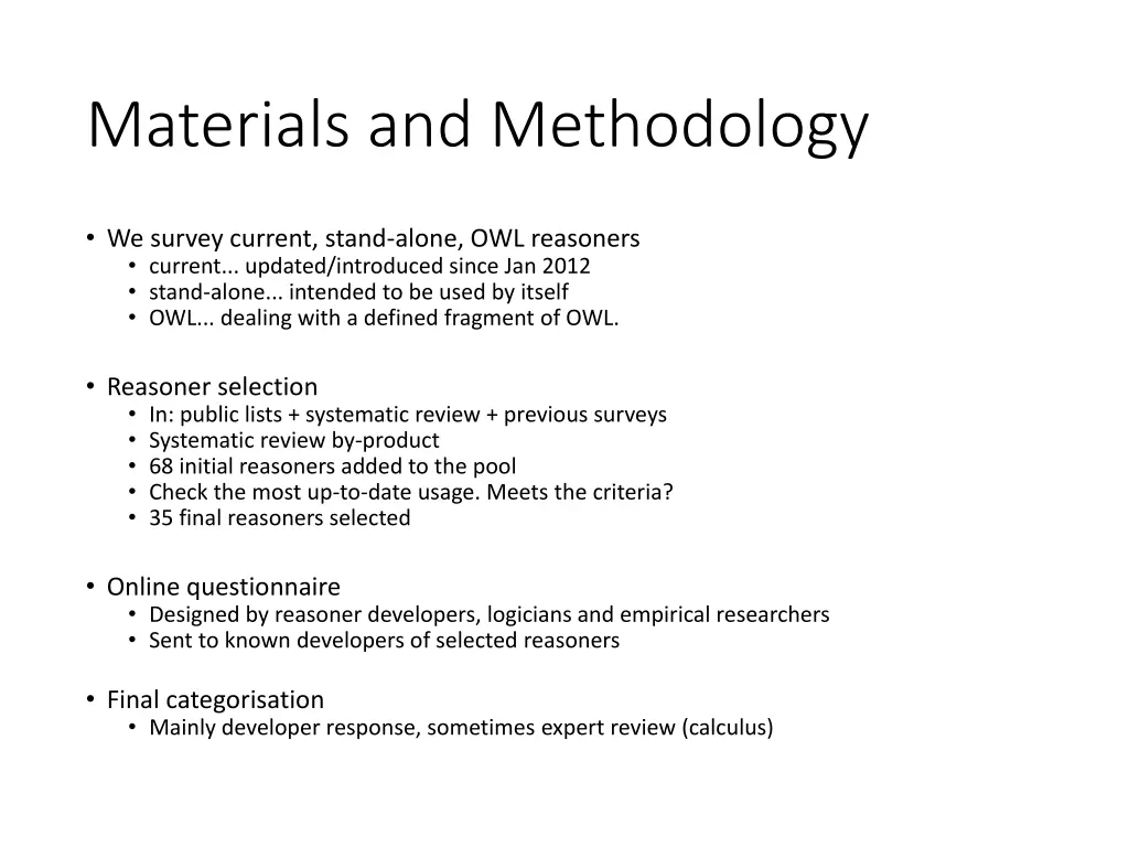 materials and methodology