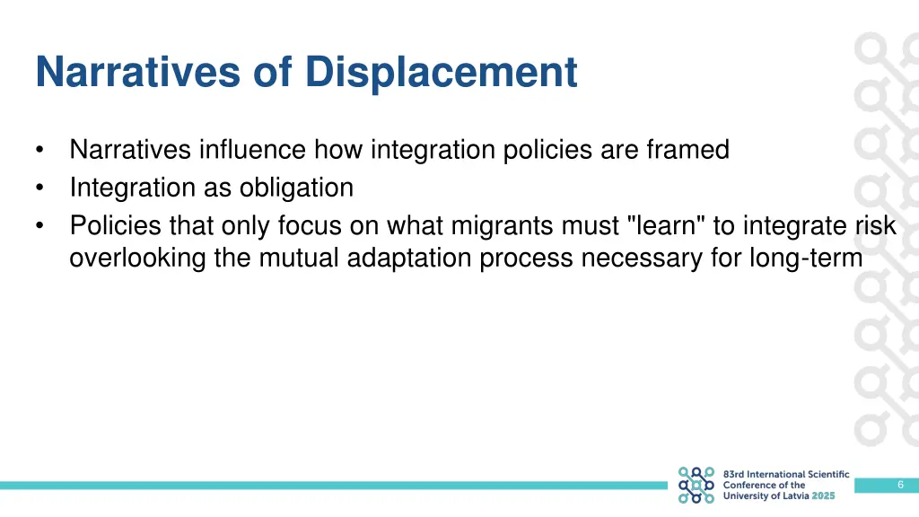 narratives of displacement 1