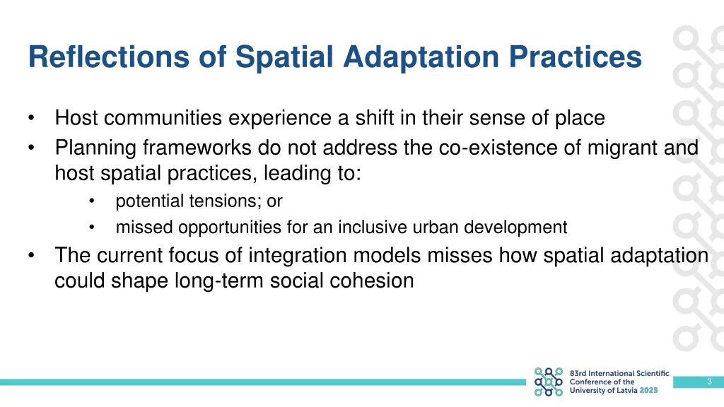 reflections of spatial adaptation practices