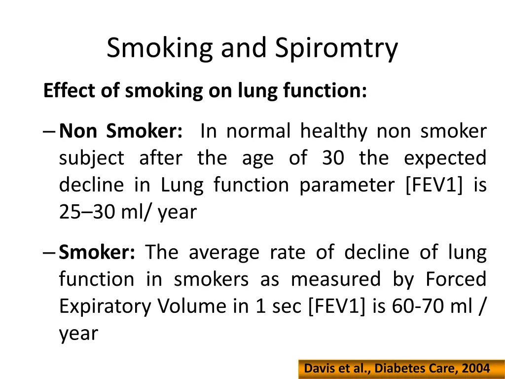 smoking and spiromtry