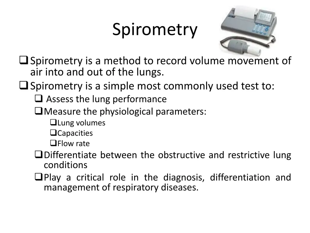 spirometer