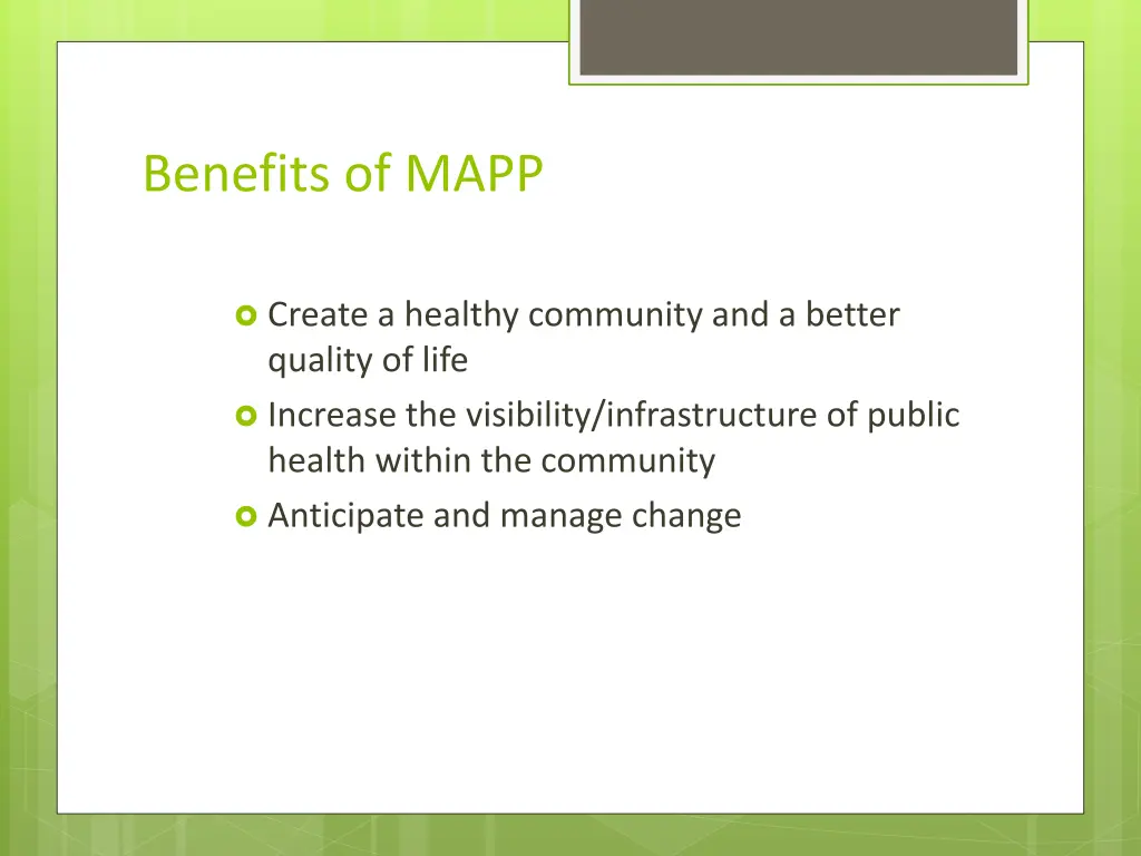 benefits of mapp
