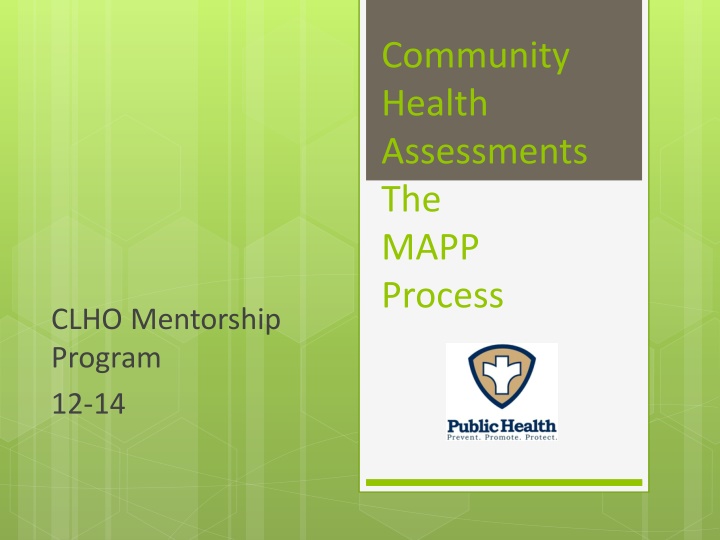 community health assessments the mapp process