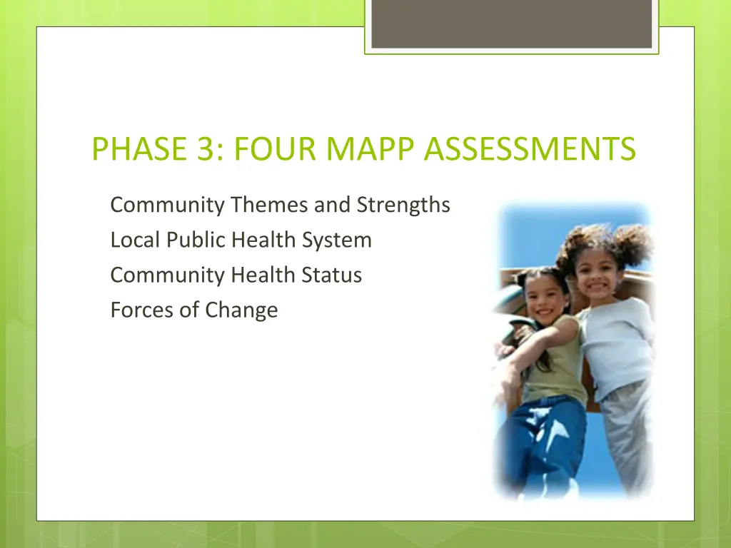 phase 3 four mapp assessments