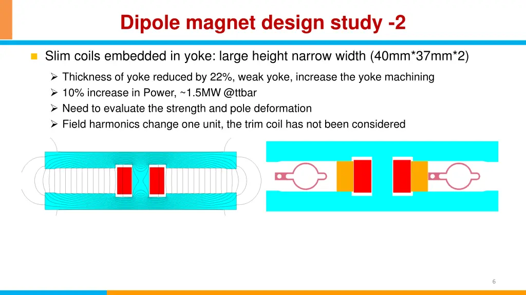 dipole magnet design study 2