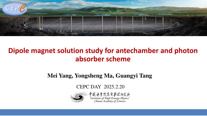 dipole magnet solution study for antechamber