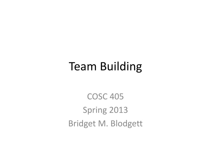 team building