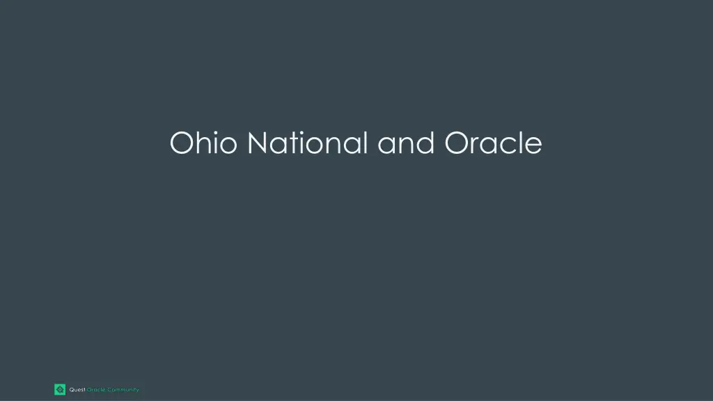 ohio national and oracle
