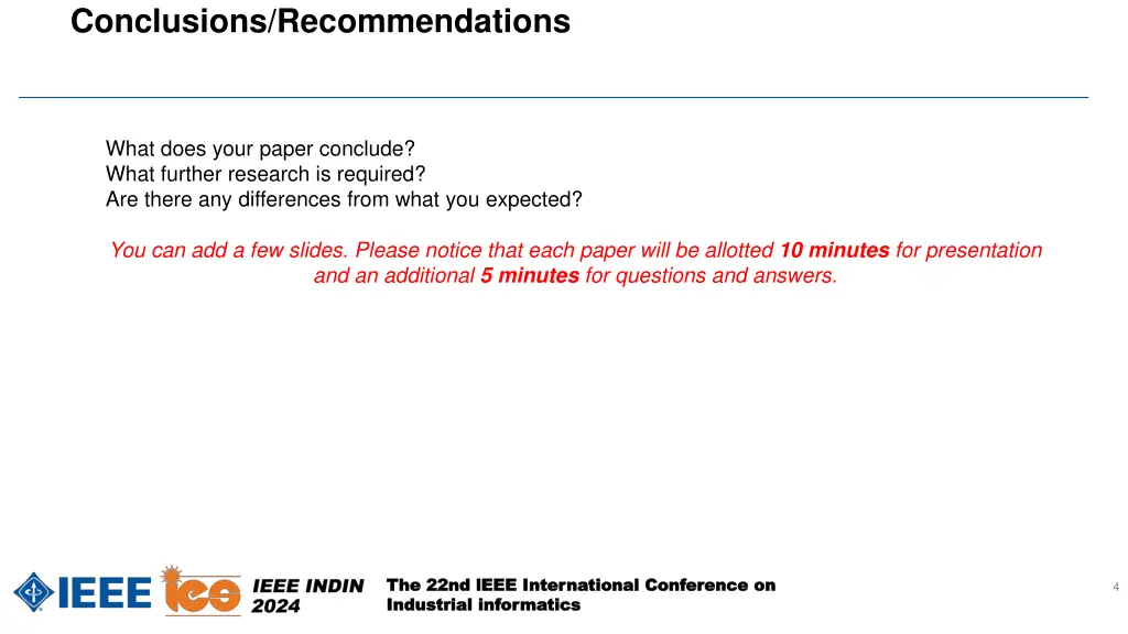 conclusions recommendations