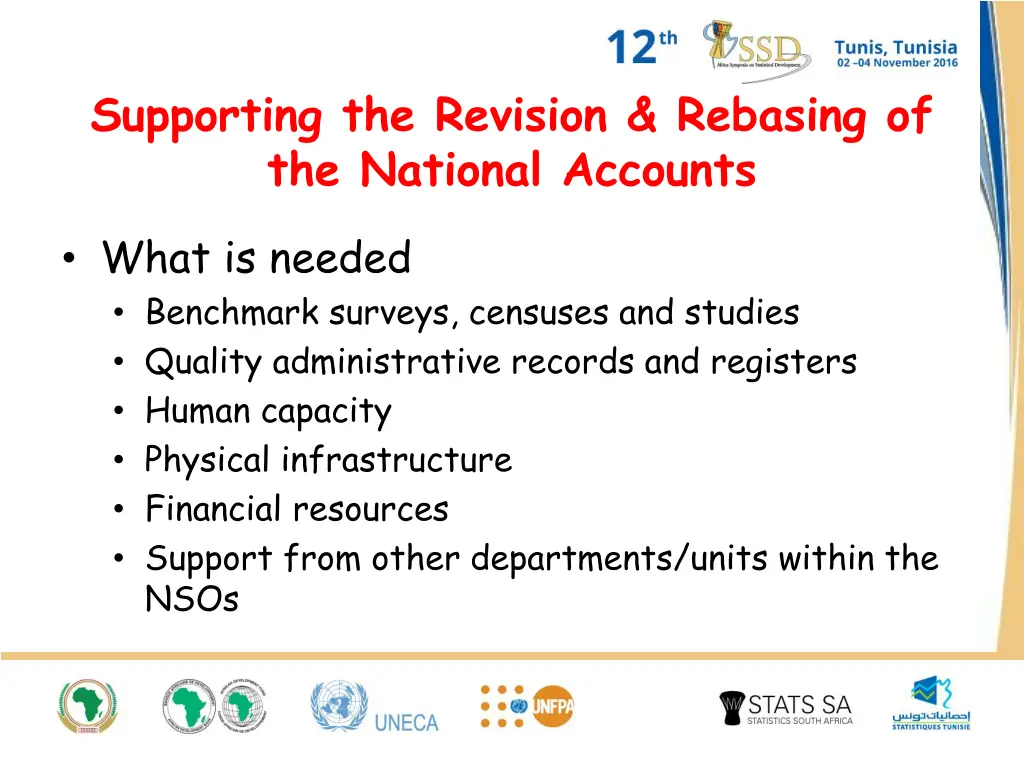 supporting the revision rebasing of the national 1