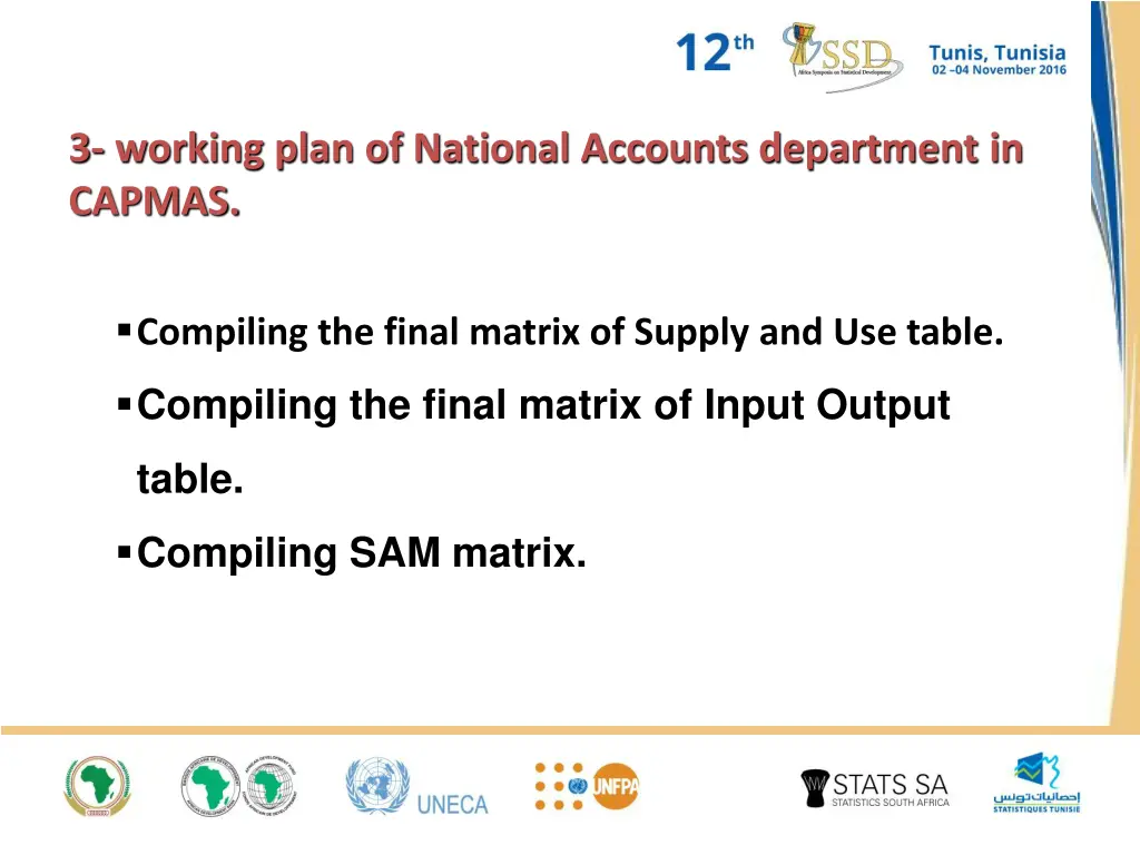 3 working plan of national accounts department