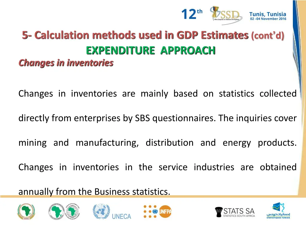 5 calculation methods used in gdp estimates cont d 3