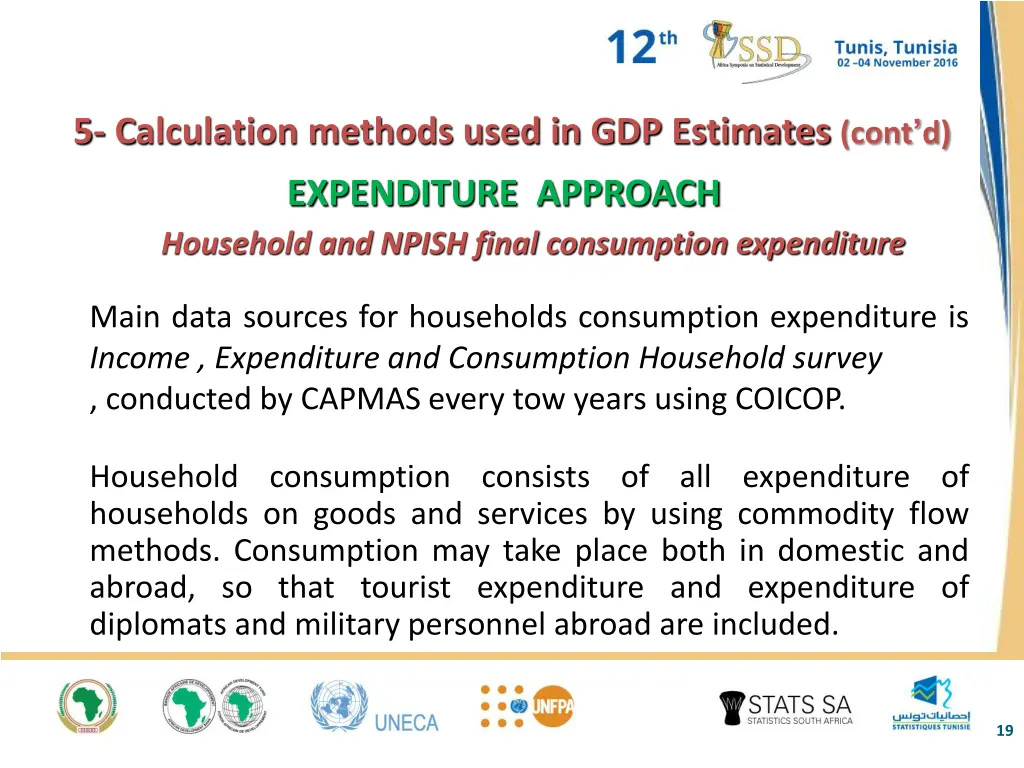 5 calculation methods used in gdp estimates cont d
