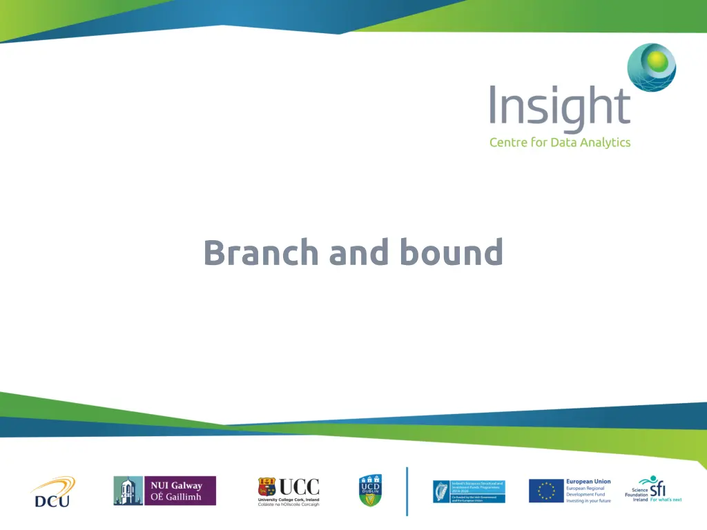 branch and bound