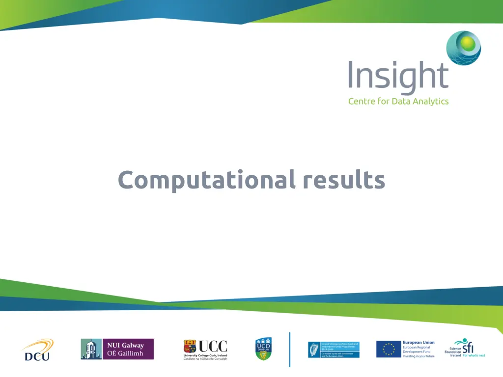 computational results