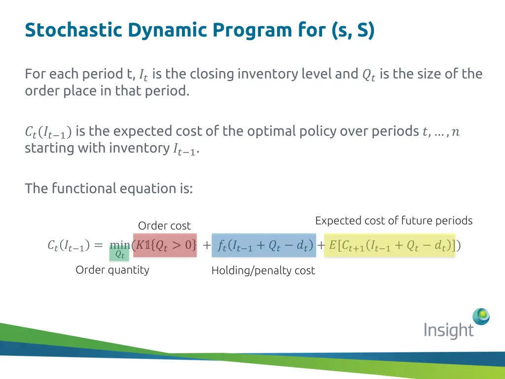 stochastic dynamic program for s s 2