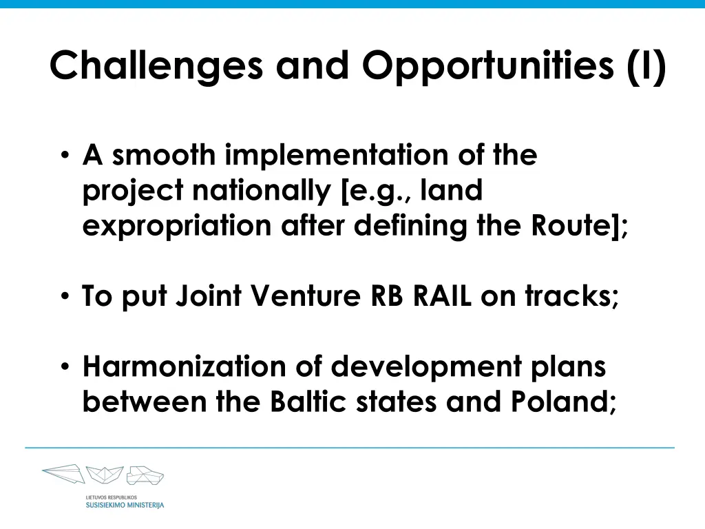 challenges and opportunities i