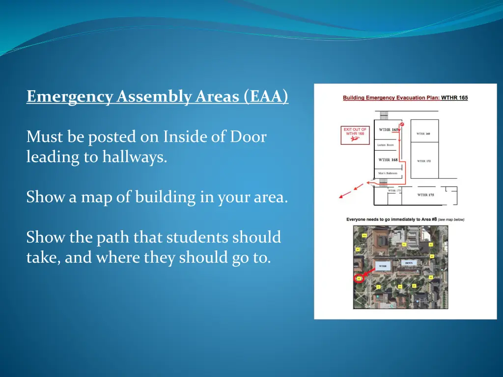 emergency assembly areas eaa