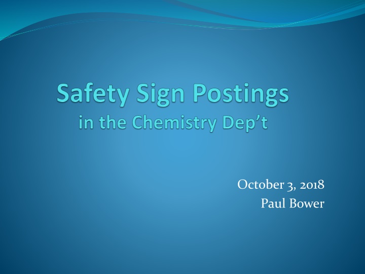 october 3 2018 paul bower