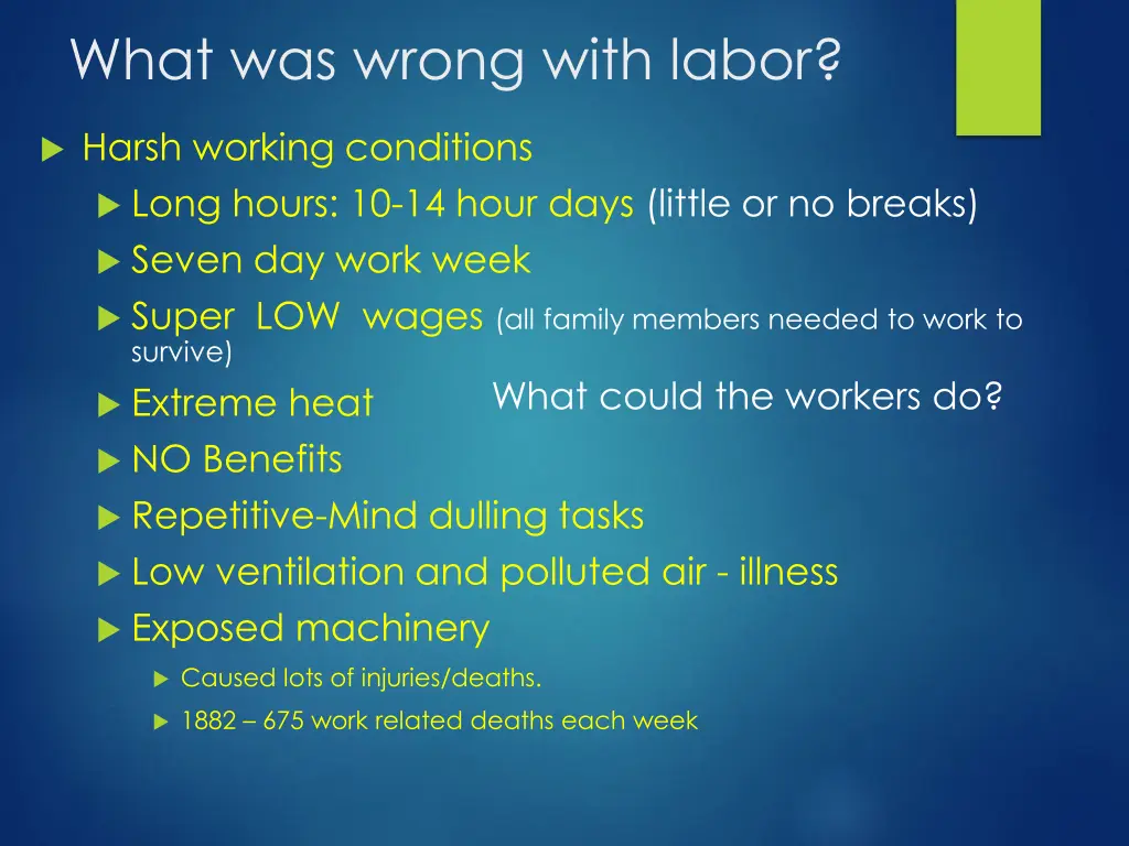 what was wrong with labor