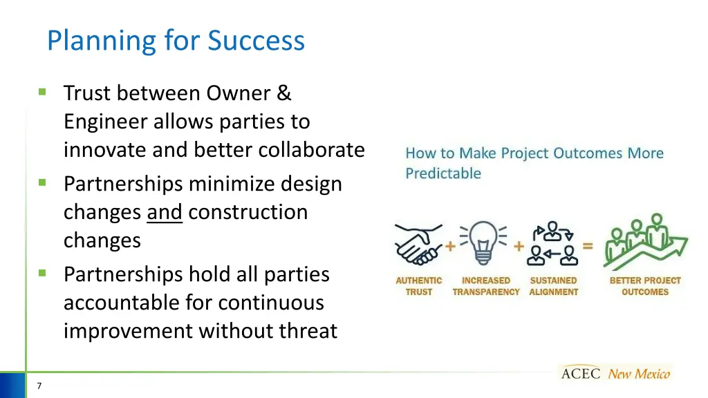 planning for success