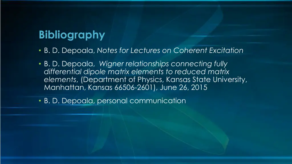 bibliography