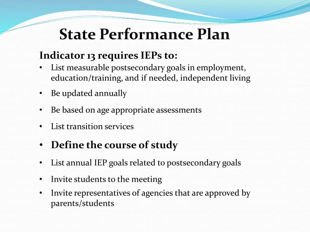 state performance plan