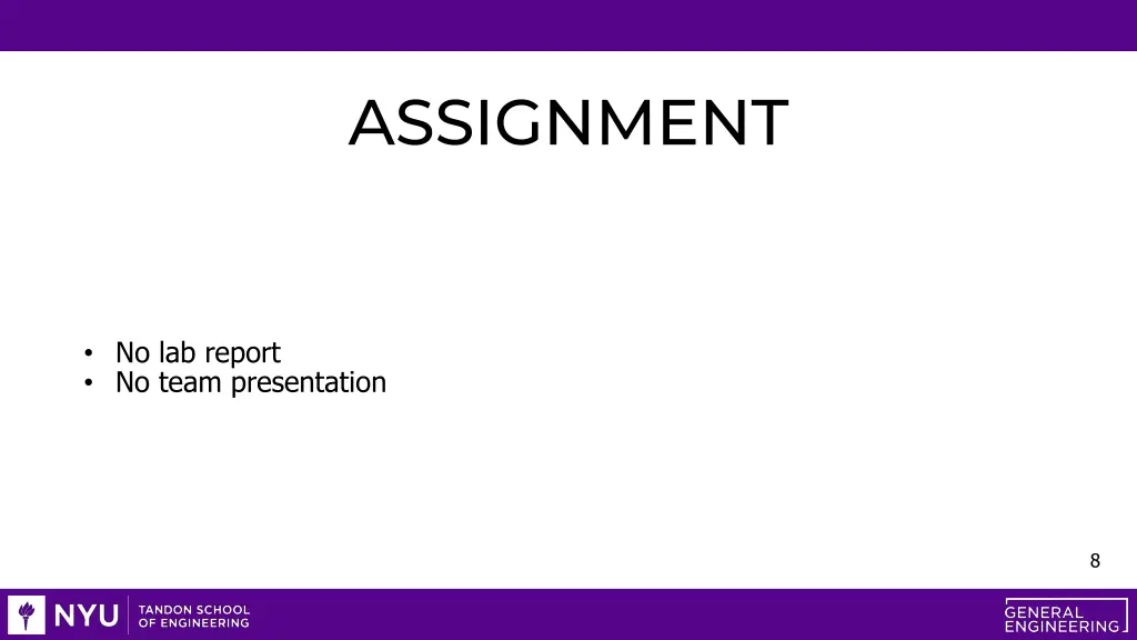 assignment