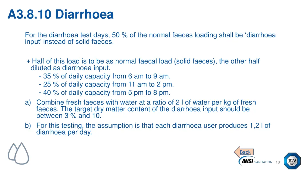 a3 8 10 diarrhoea